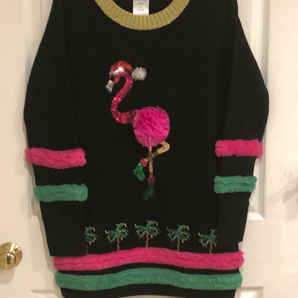 🌴🦩”Ugly” Christmas Sweater-NWT🦩🌴 - Picture 2 of 6